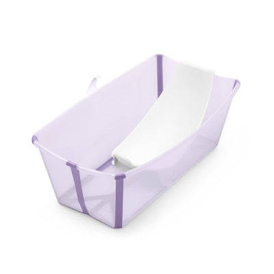 Banheira Flexível Stokke Transparente Lavanda - Suporte Para Recém - Nascido